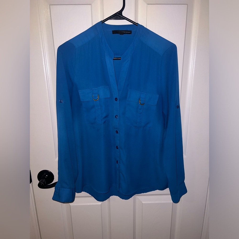 ⭐️4/$20 BUNDLE ITEM⭐️Harve Bernard Blue Button Down